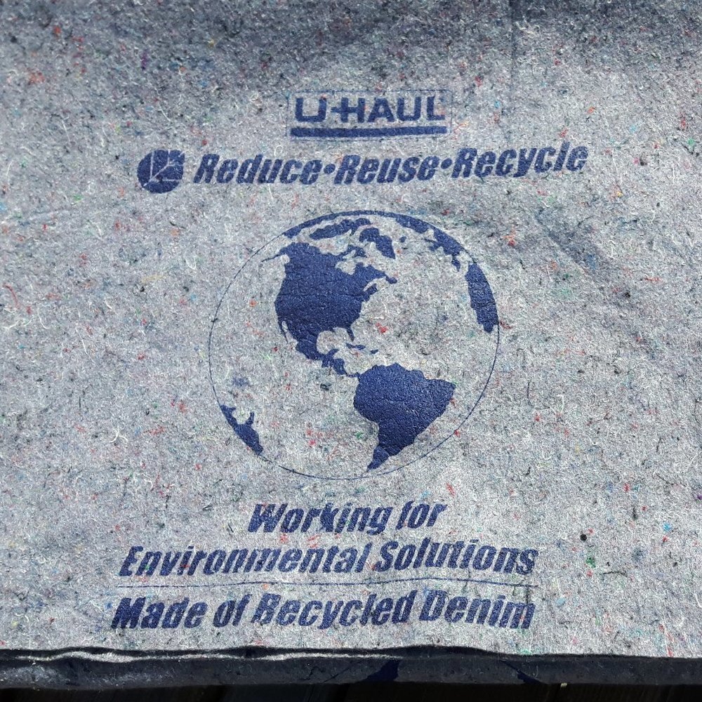 UHaul Moving Blankets 70 X80 Recycled Denim Fiber